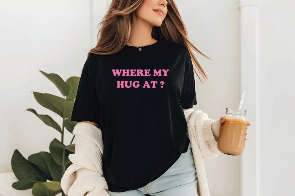 Where My Hug At? Shirt Funny Valentine’s Day Wife Husband Shirt